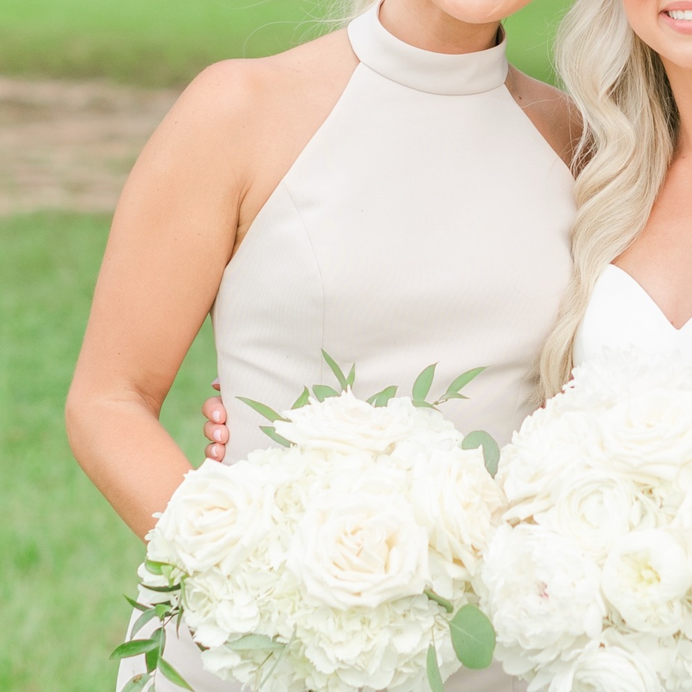 Amsale Bridesmaid Dress in Champagne Austin GB139A